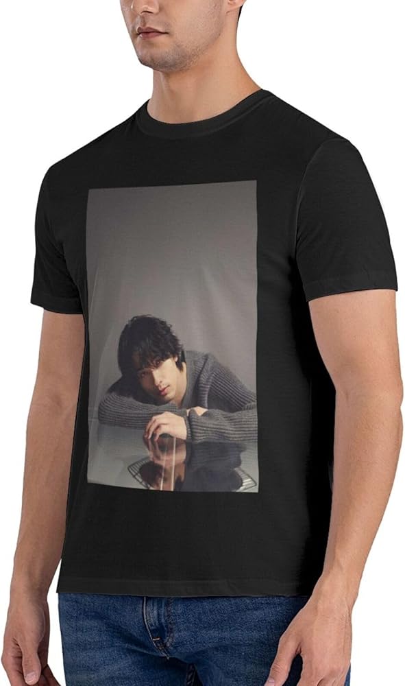 Amazon | 横浜流星 (2) キルテン 男式 半袖 T シャツ 柔軟 180g 丸首